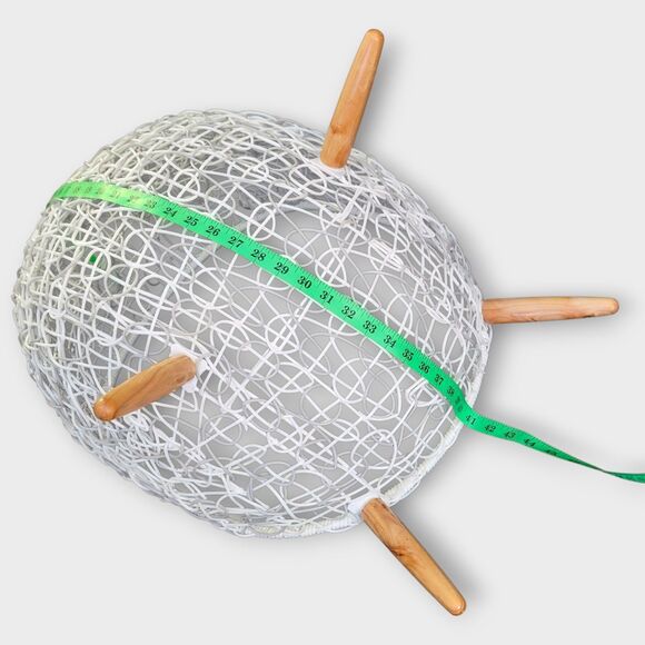 Puppy Pets Small Dogs Rattan Basket Wicker Egg Lounge Chair White Waterproof - Picture 7 of 16